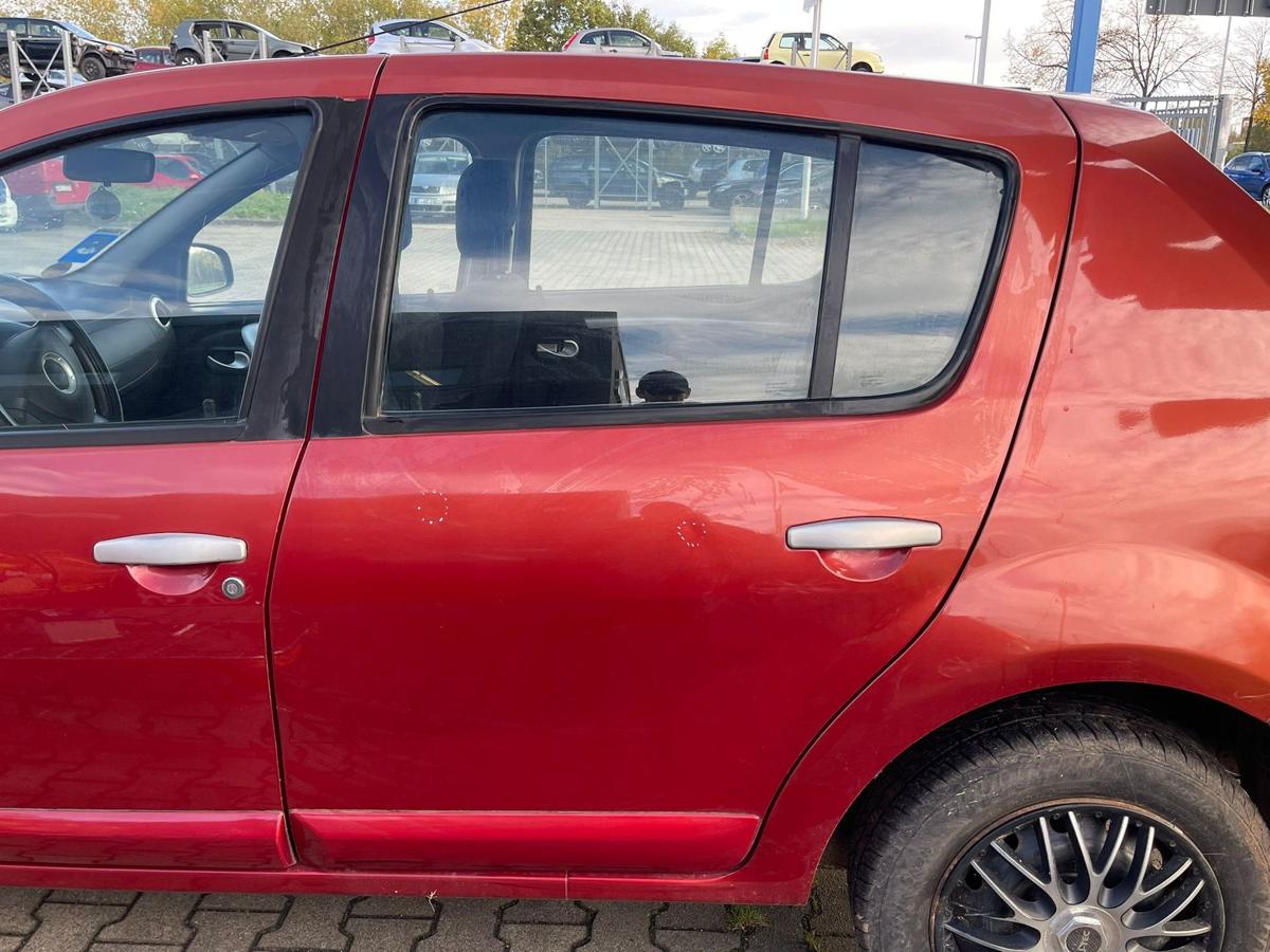 Dacia Sandero 1 original Tür hinten links TEB76 Rouge de Feu BJ09